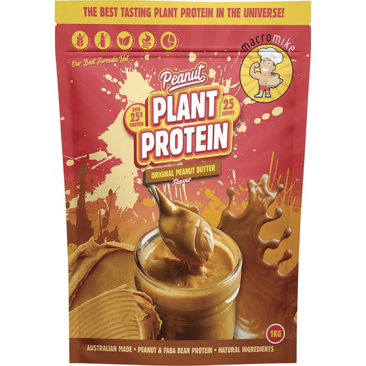 Macro Mike Peanut Plant Protein Original Peanut Butter 1kg MACRO MIKE