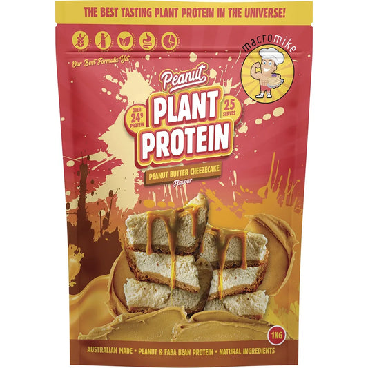 Macro Mike Peanut Plant Protein Peanut Butter Cheezecake 1kg MACRO MIKE