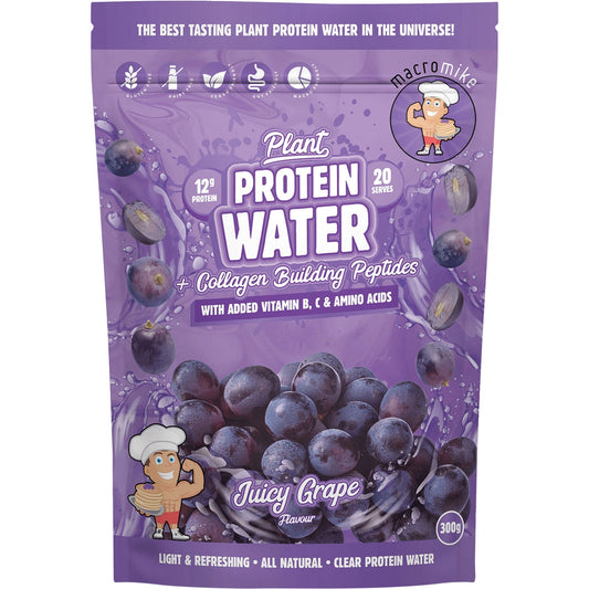MACRO MIKE Plant Protein Water Juicy Grape 300g - Cutprice Online
