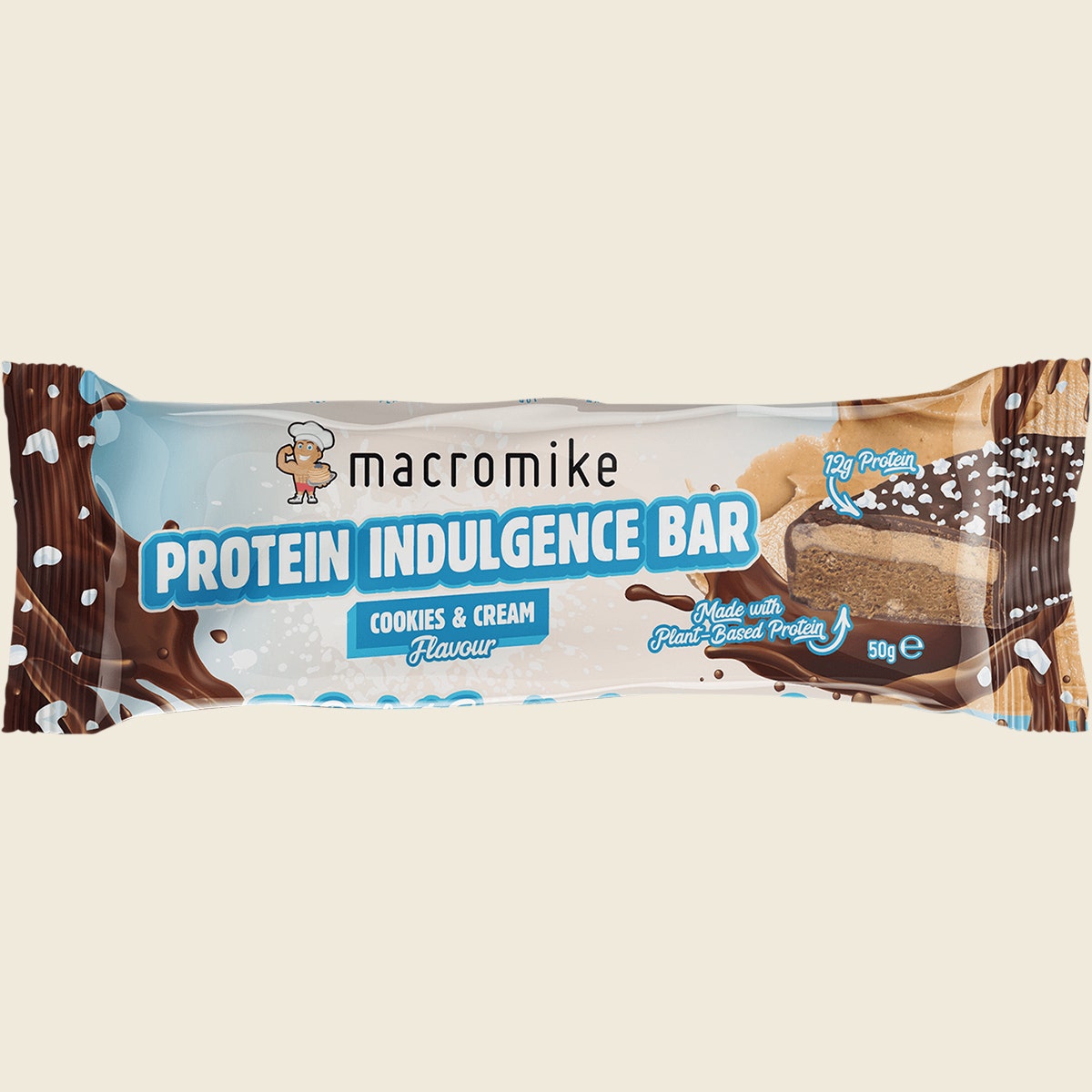 Macro Mike Protein Indulgence Bar Cookies & Cream 12x50g