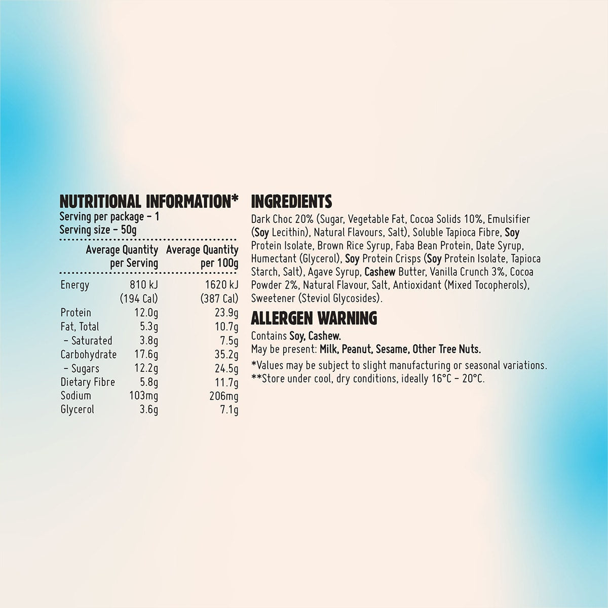 Macro Mike Protein Indulgence Bar Cookies & Cream 12x50g
