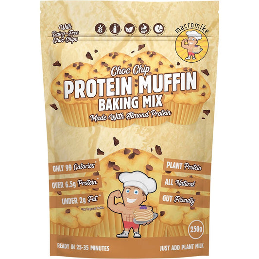 Macro Mike Protein Muffin Baking Mix Choc Chip 250g - Cutprice Online