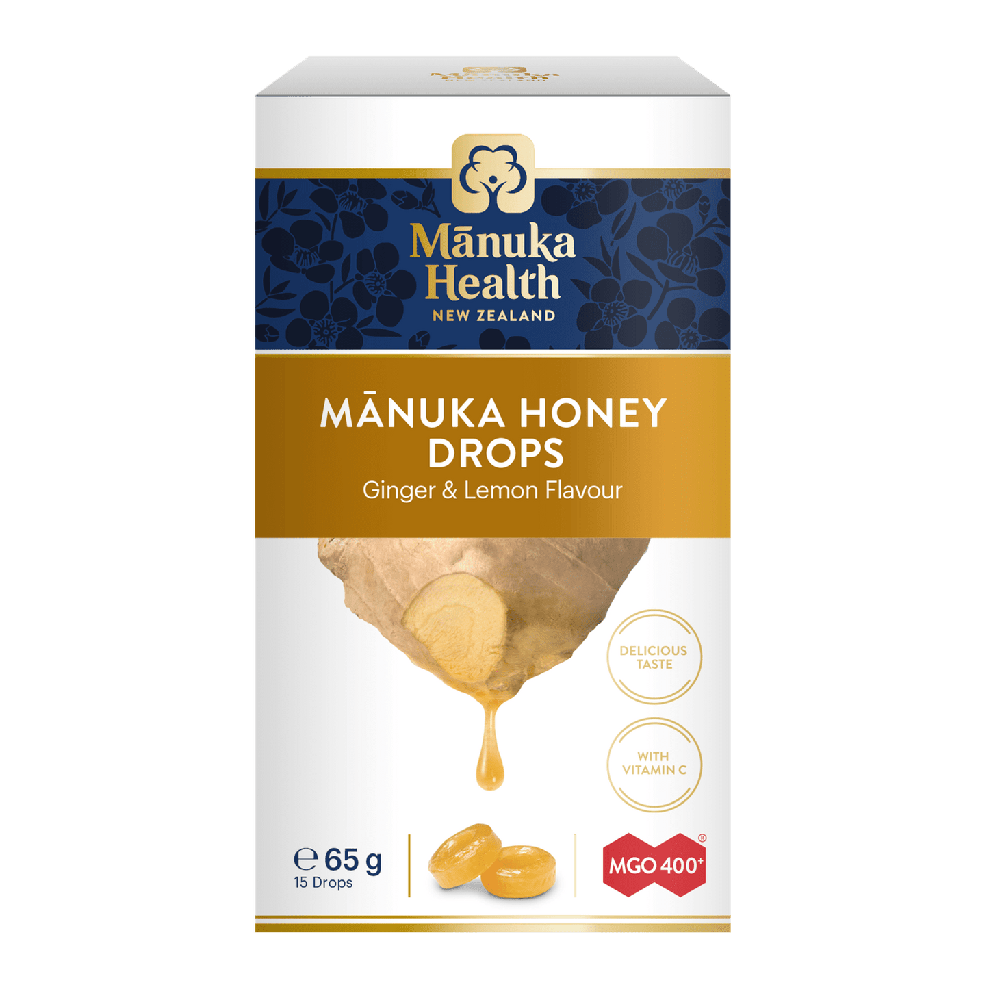 Manuka Health Lozenges Lemon&Ginger MGO400+ 15s - Cutprice Online