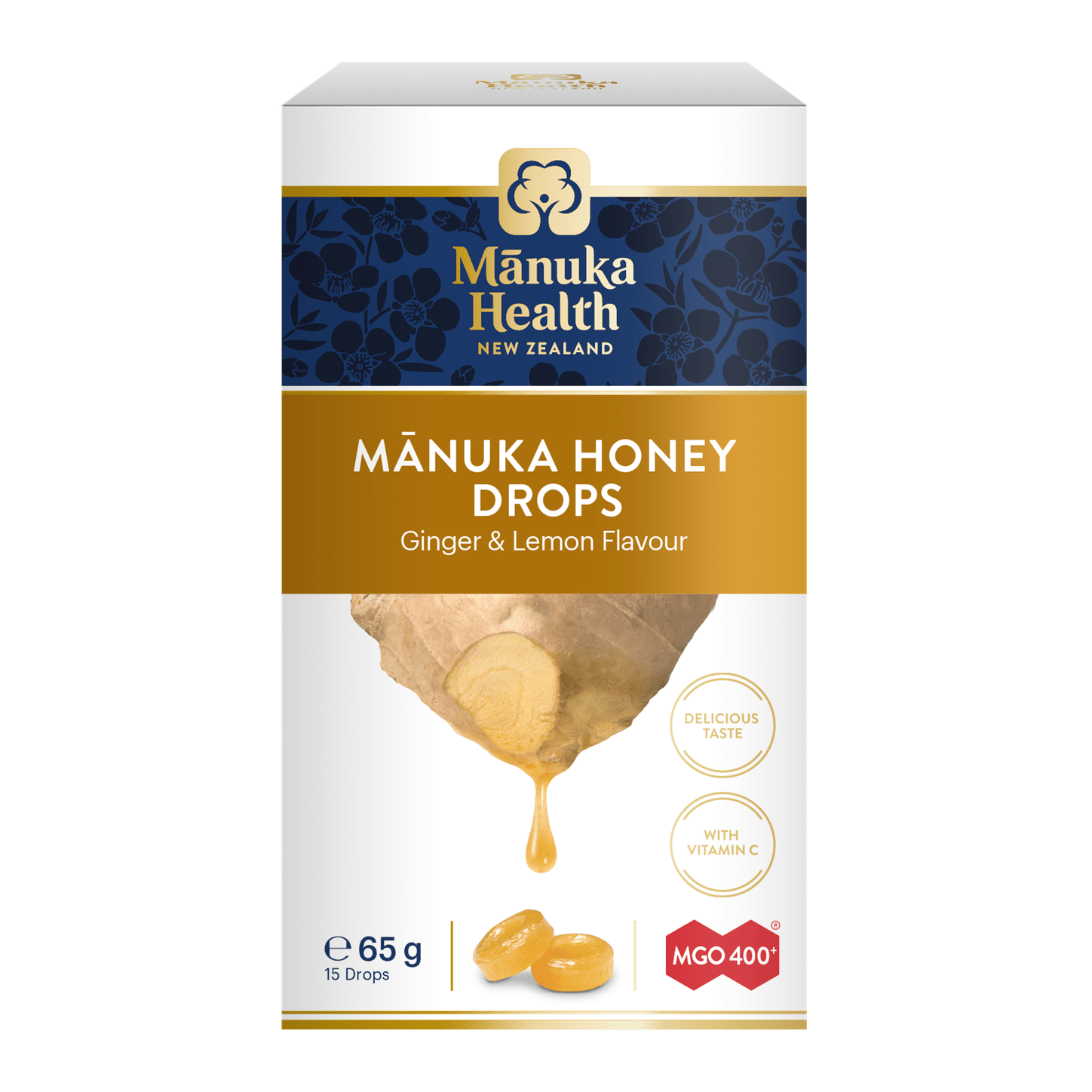 Manuka Health Lozenges Lemon&Ginger MGO400+ 15s - Cutprice Online