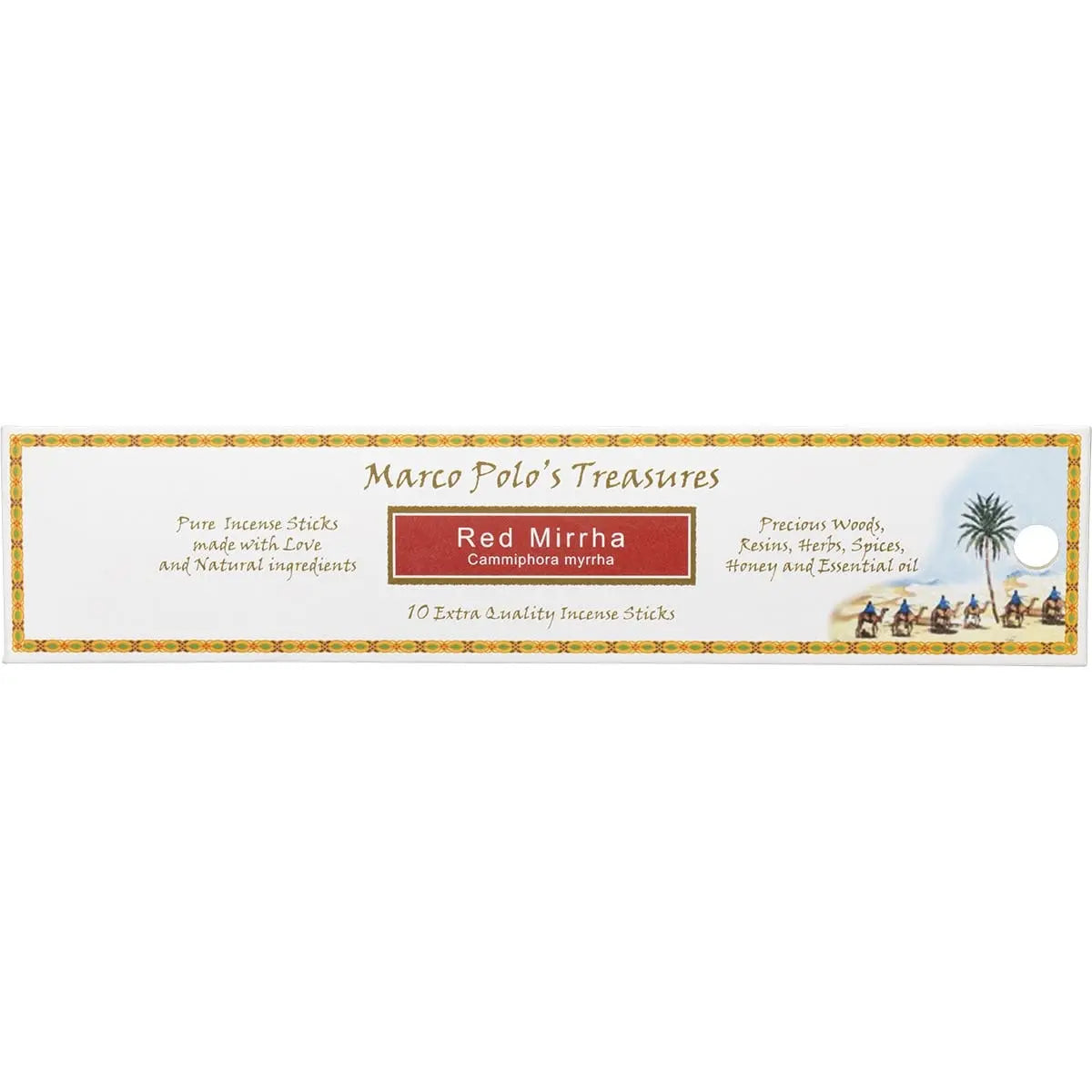MARCO POLO'S TREASURES Incense Sticks Red Mirrha 10 MARCO POLO