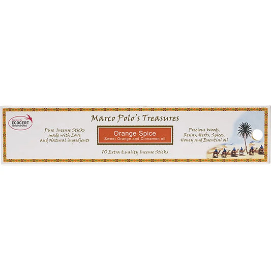 MARCO POLO'S TREASURES Incense Sticks Orange Spice 10 MARCO POLO