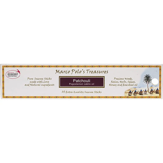 MARCO POLO'S TREASURES Incense Sticks Patchouli 10 MARCO POLO