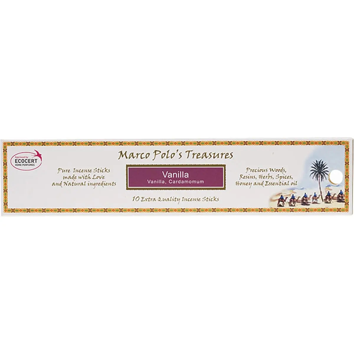 MARCO POLO'S TREASURES Incense Sticks Vanilla 10 MARCO POLO
