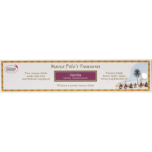 MARCO POLO'S TREASURES Incense Sticks Vanilla 10 MARCO POLO