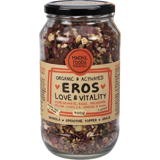 Mindful Foods Eros Love & Vitality Granola Organic & Activated 400g - Cutprice Online