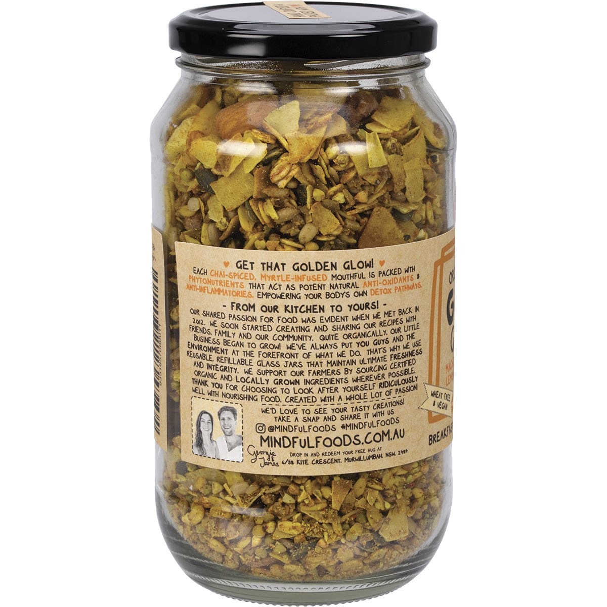 Mindful Foods Golden Granola Organic & Activated 450g Mindful Foods