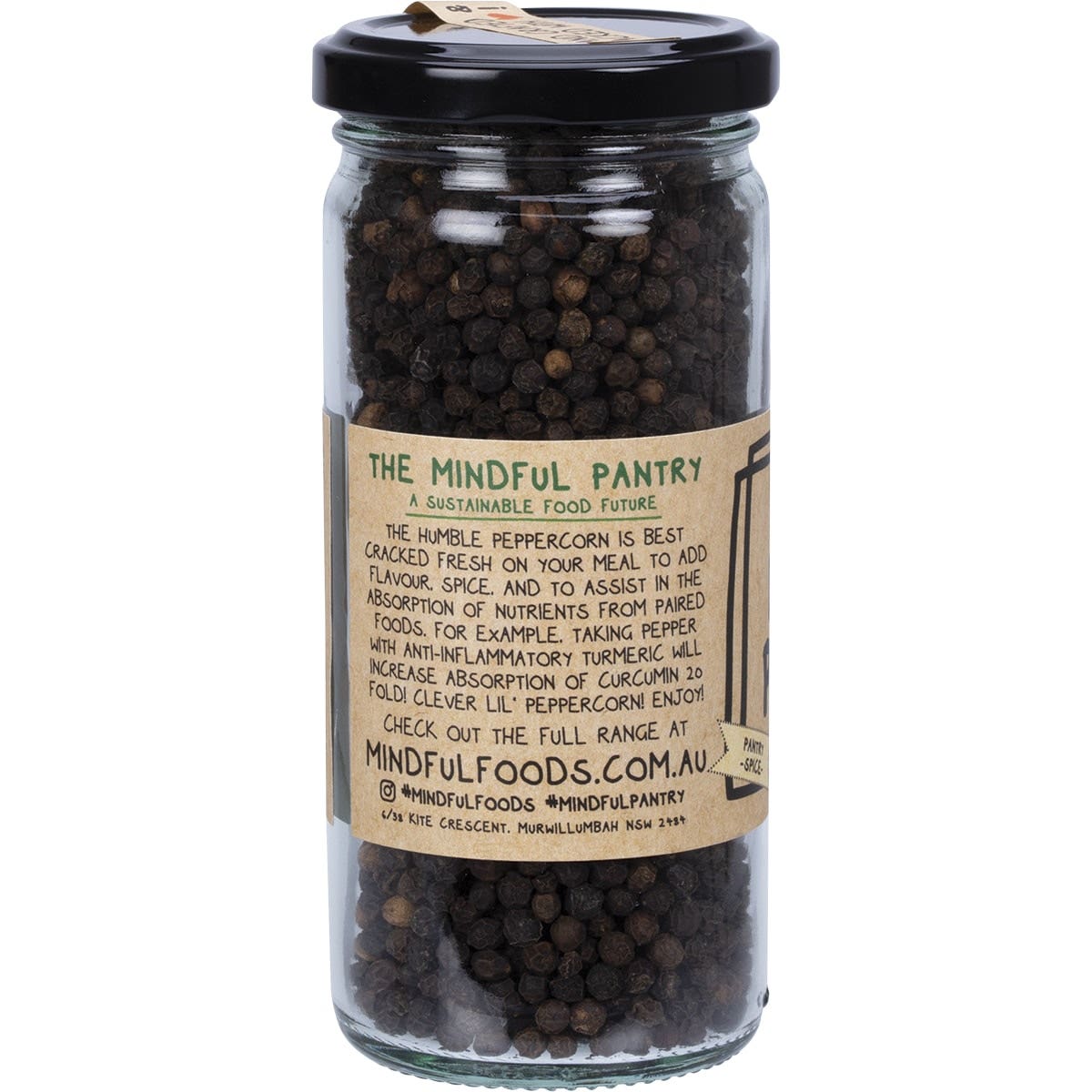 Mindful Foods Black Pepper Organic 130g - Cutprice Online