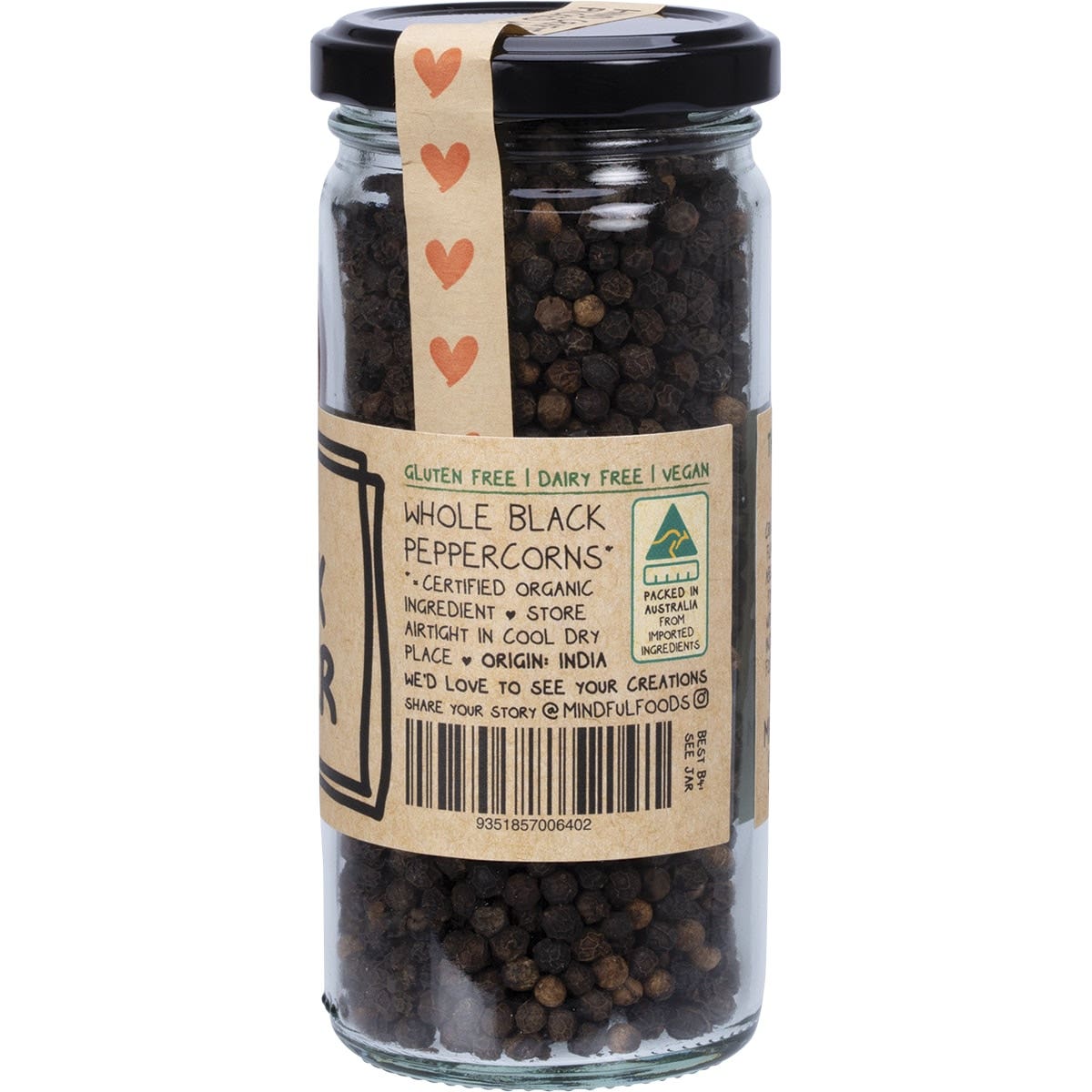 Mindful Foods Black Pepper Organic 130g - Cutprice Online