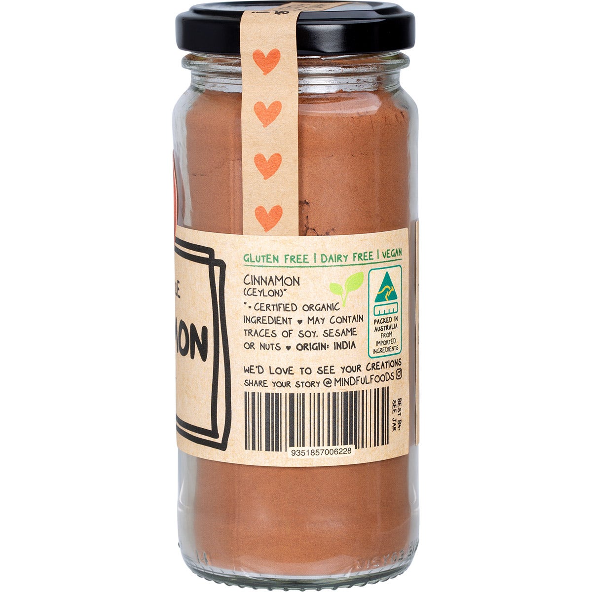 Mindful Foods Cinnamon Organic 120g - Cutprice Online
