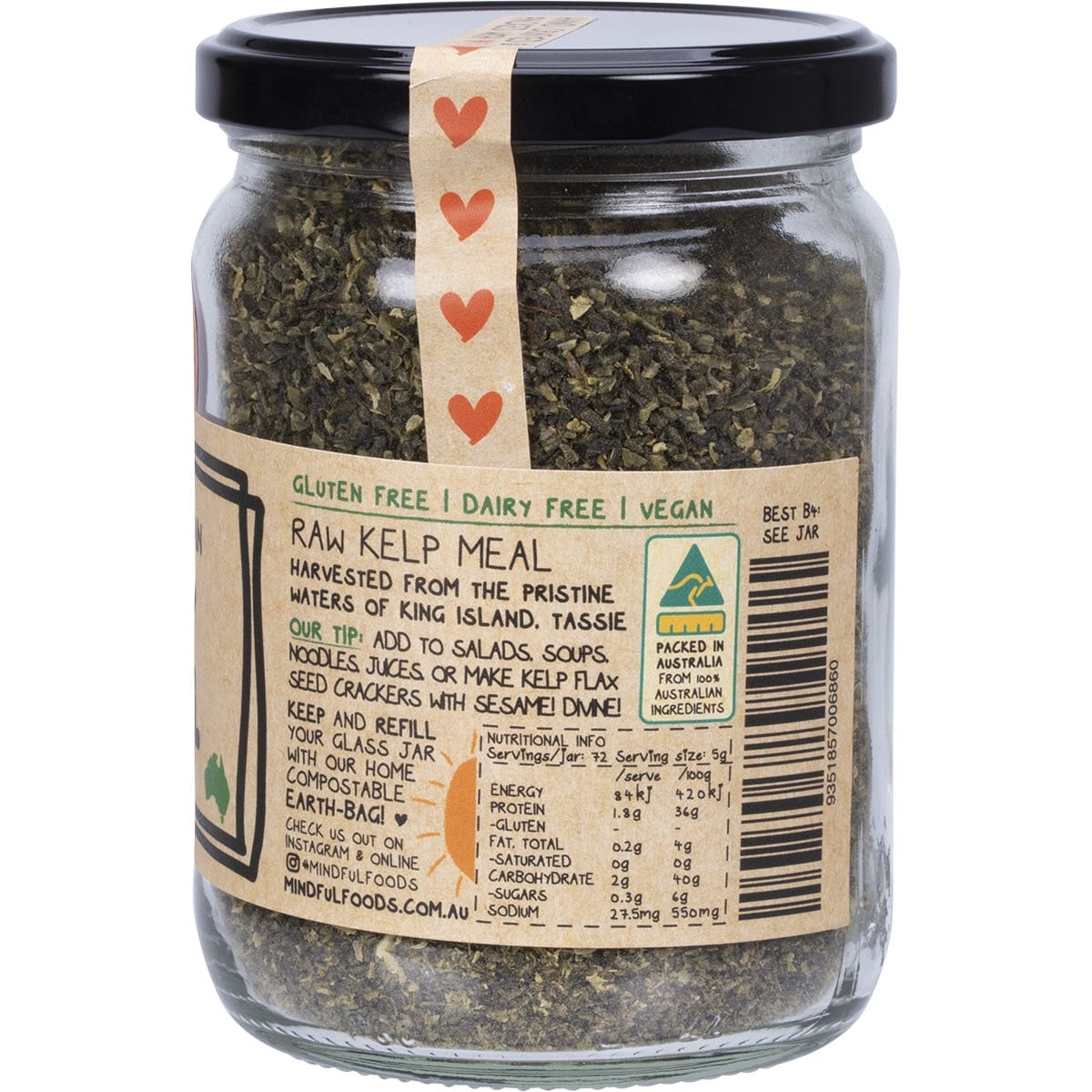 Mindful Foods Kelp Meal Raw Tasmanian 360g Mindful Foods
