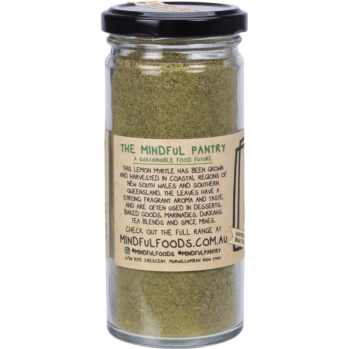 Mindful Foods Lemon Myrtle Native Australian 90g Mindful Foods