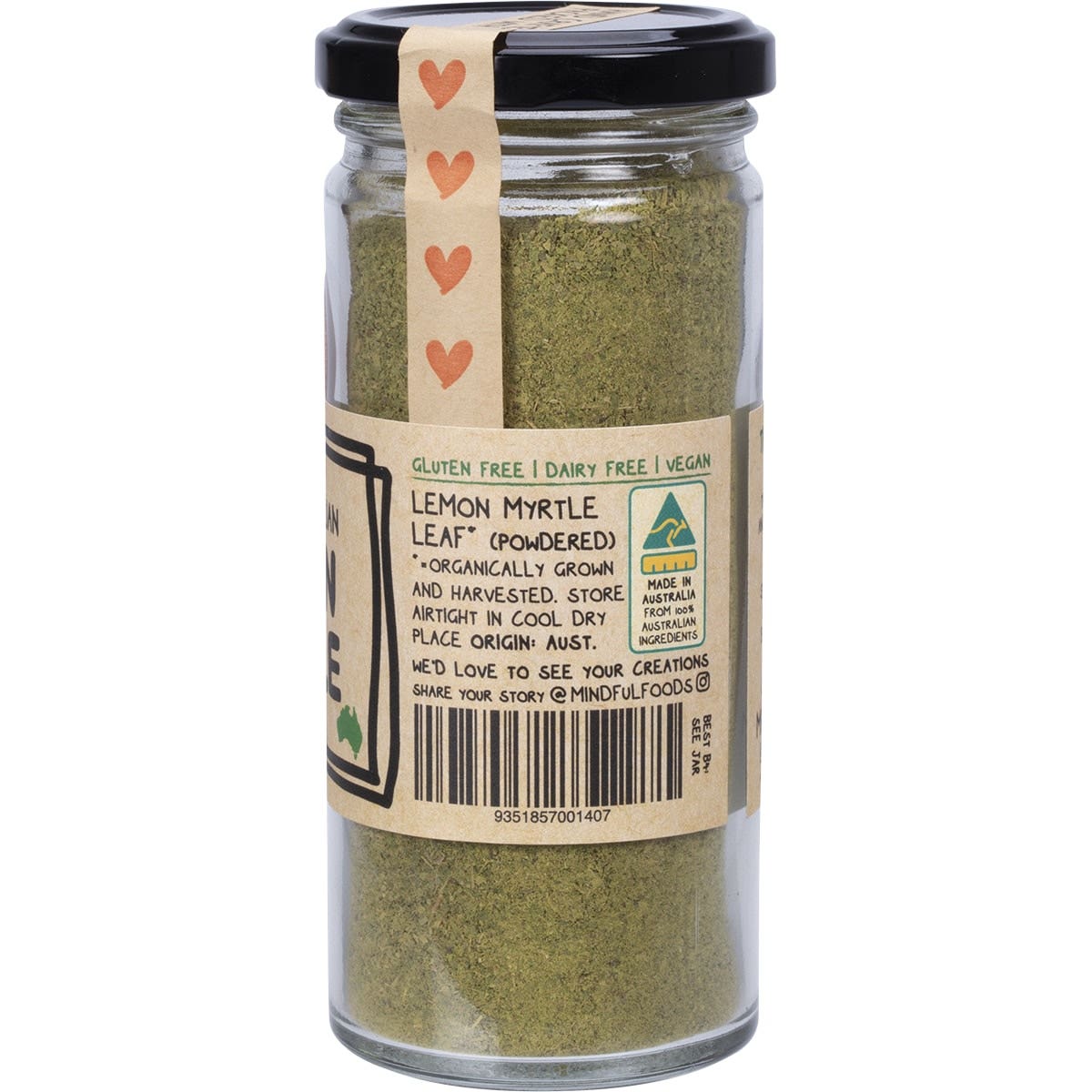 Mindful Foods Lemon Myrtle Native Australian 90g Mindful Foods