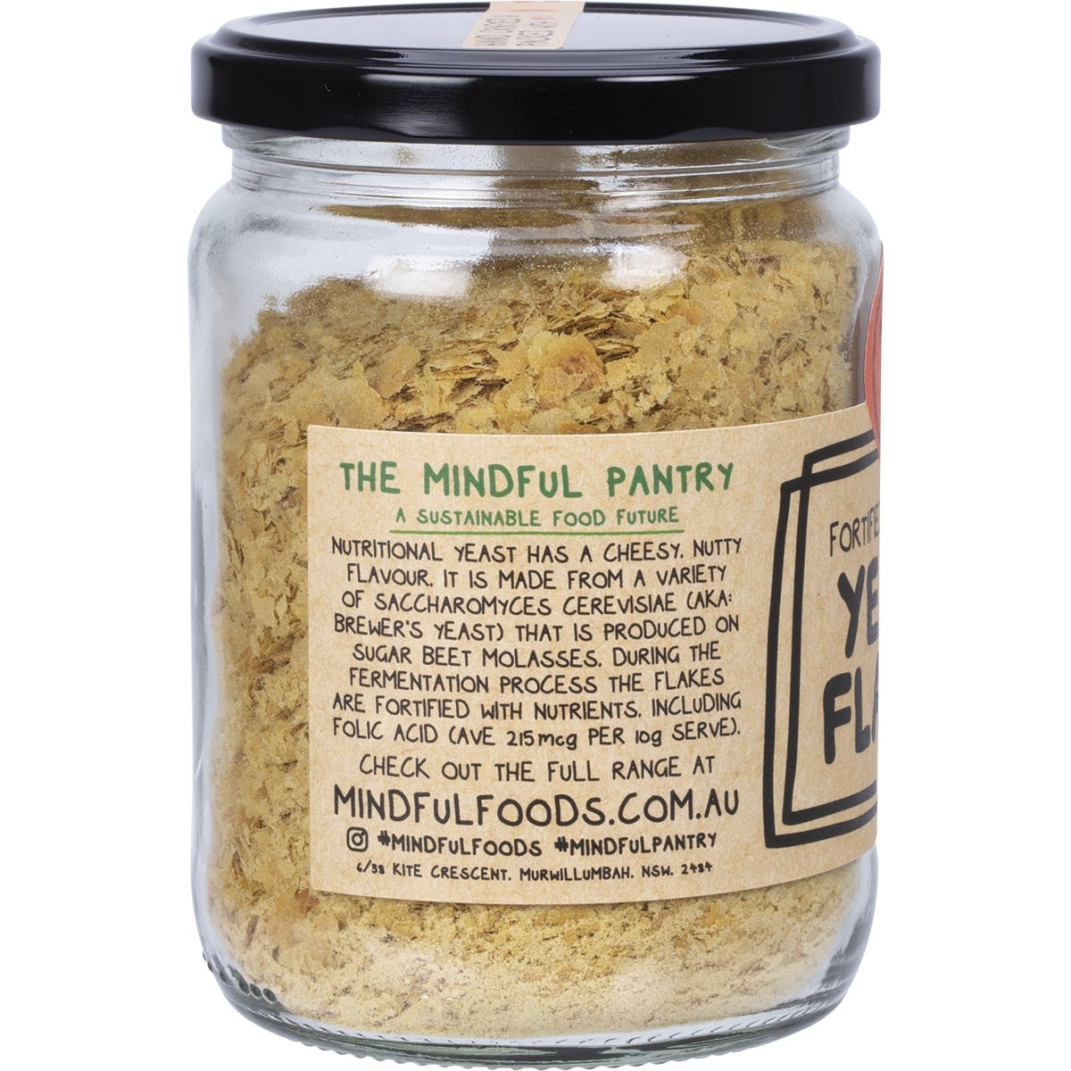 Mindful Foods Yeast Flakes Fortified & Toasted 100g Mindful Foods