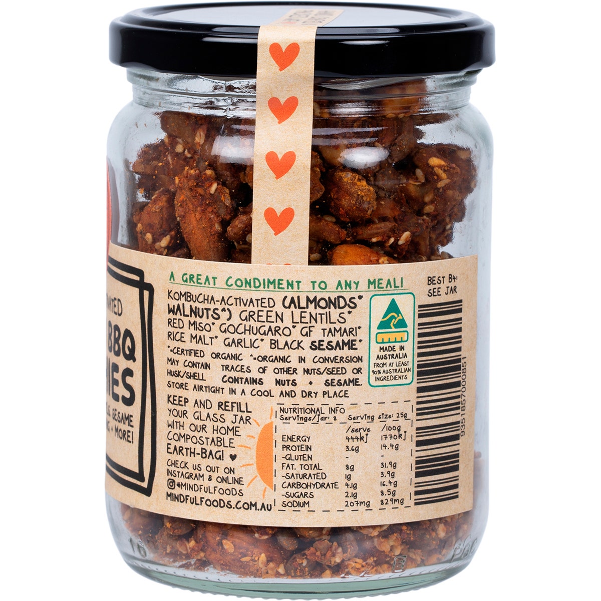 MINDFUL FOODS Korean BBQ Munchies Organic & Activated 200g - Cutprice Online