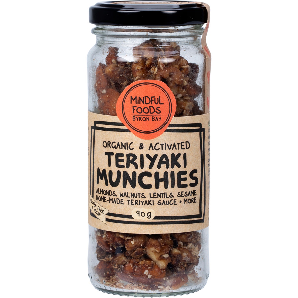 MINDFUL FOODS Teriyaki Munchies Organic & Activated 90g - Cutprice Online