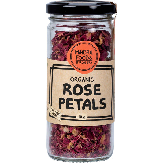 MINDFUL FOODS Rose Petals Organic 15g - Cutprice Online
