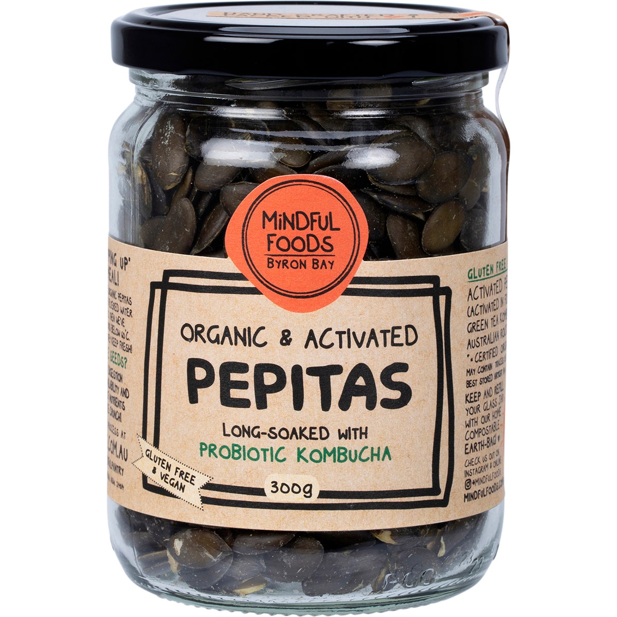 MINDFUL FOODS Pepitas Organic & Activated 300g - Cutprice Online