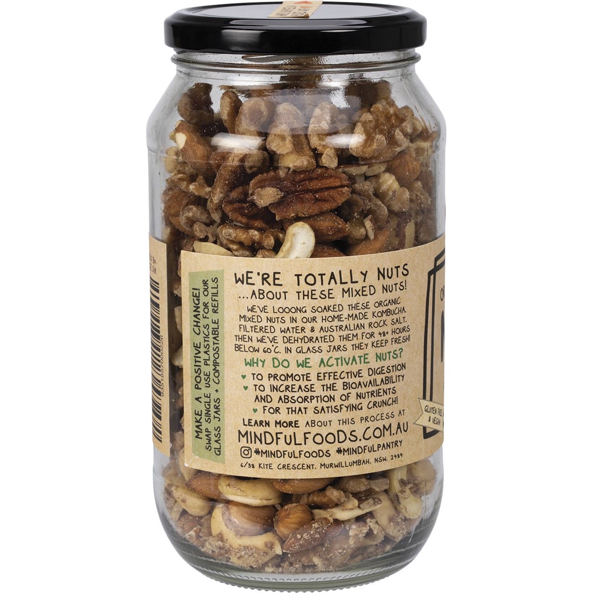 Mindful Foods Mixed Nuts Organic & Activated 450g Mindful Foods