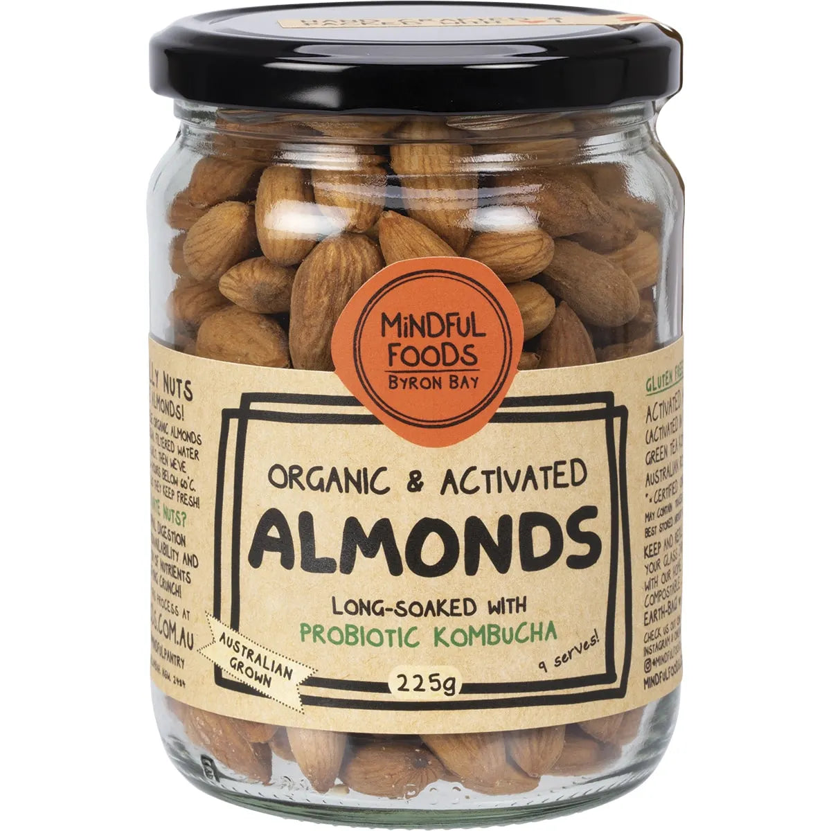 Mindful Foods Almonds Organic & Activated 225g - Cutprice Online
