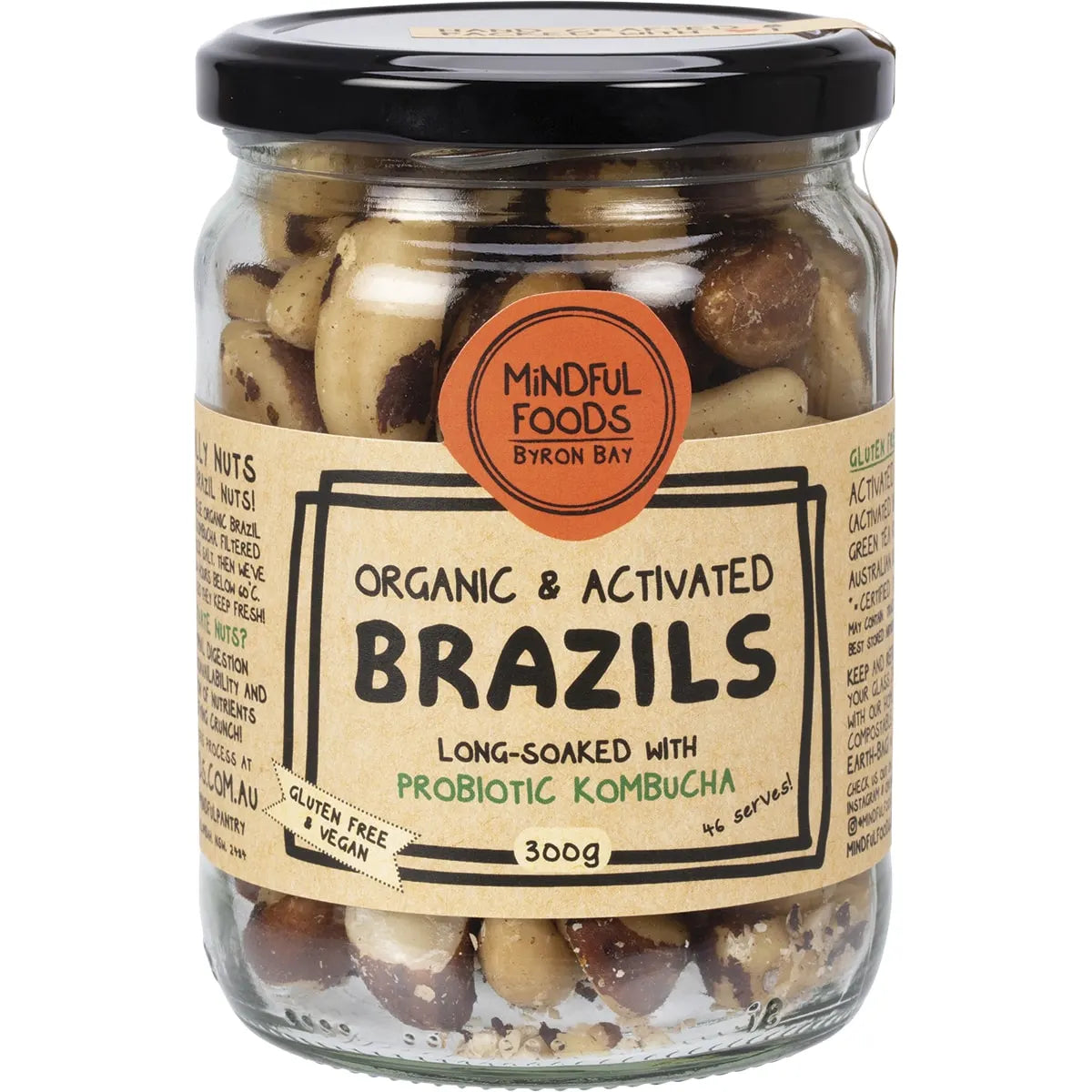 Mindful Foods Brazil Nuts Organic & Activated 300g - Cutprice Online
