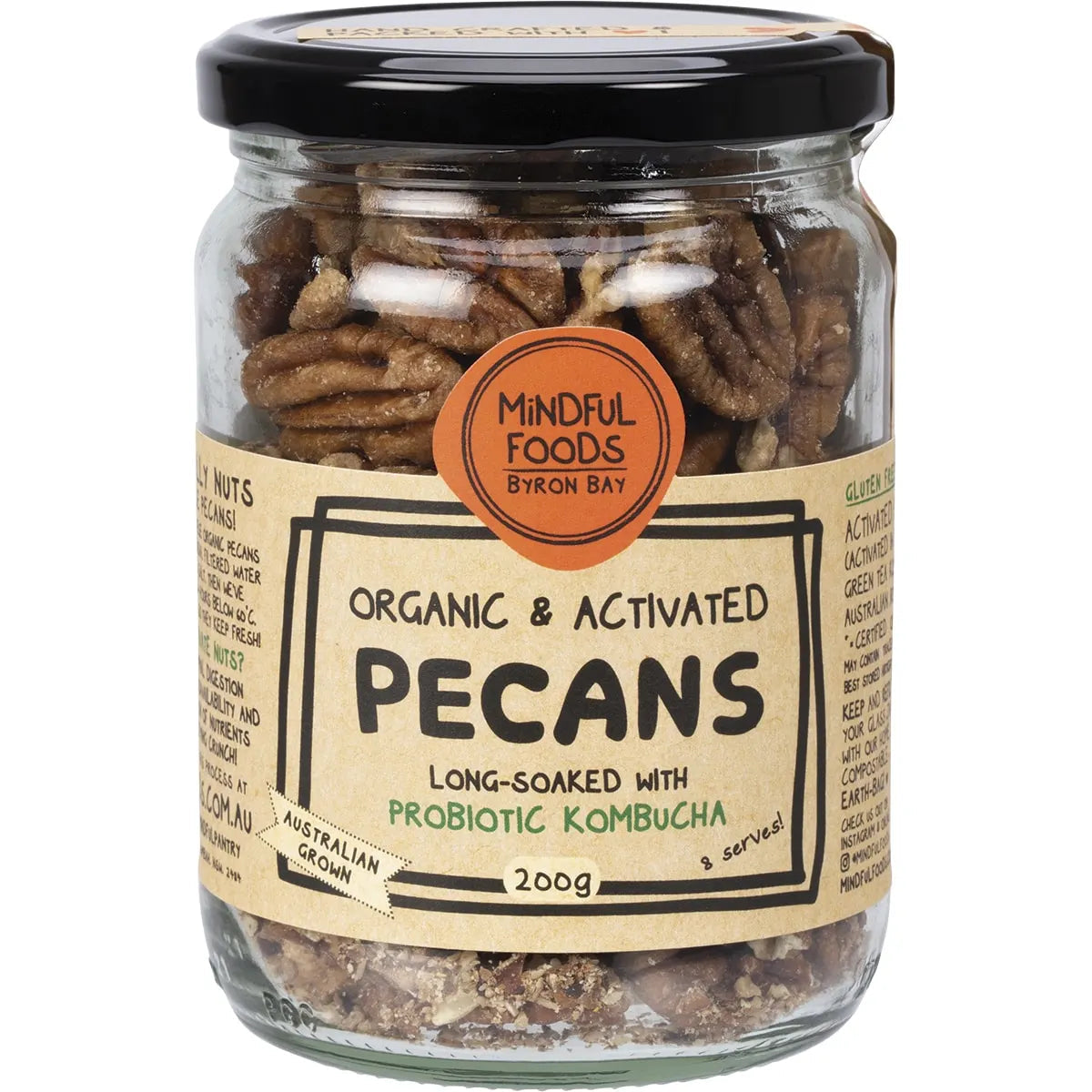 Mindful Foods Pecans Organic & Activated 200g Mindful Foods