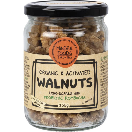 Mindful Foods Walnuts Organic & Activated 200g Mindful Foods