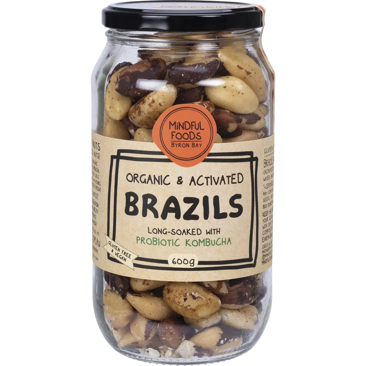 Mindful Foods Brazil Nuts Organic & Activated 600g - Cutprice Online