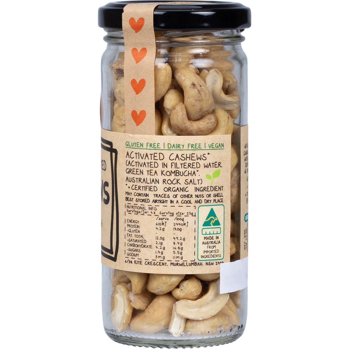 MINDFUL FOODS Cashews Organic & Activated 120g - Cutprice Online