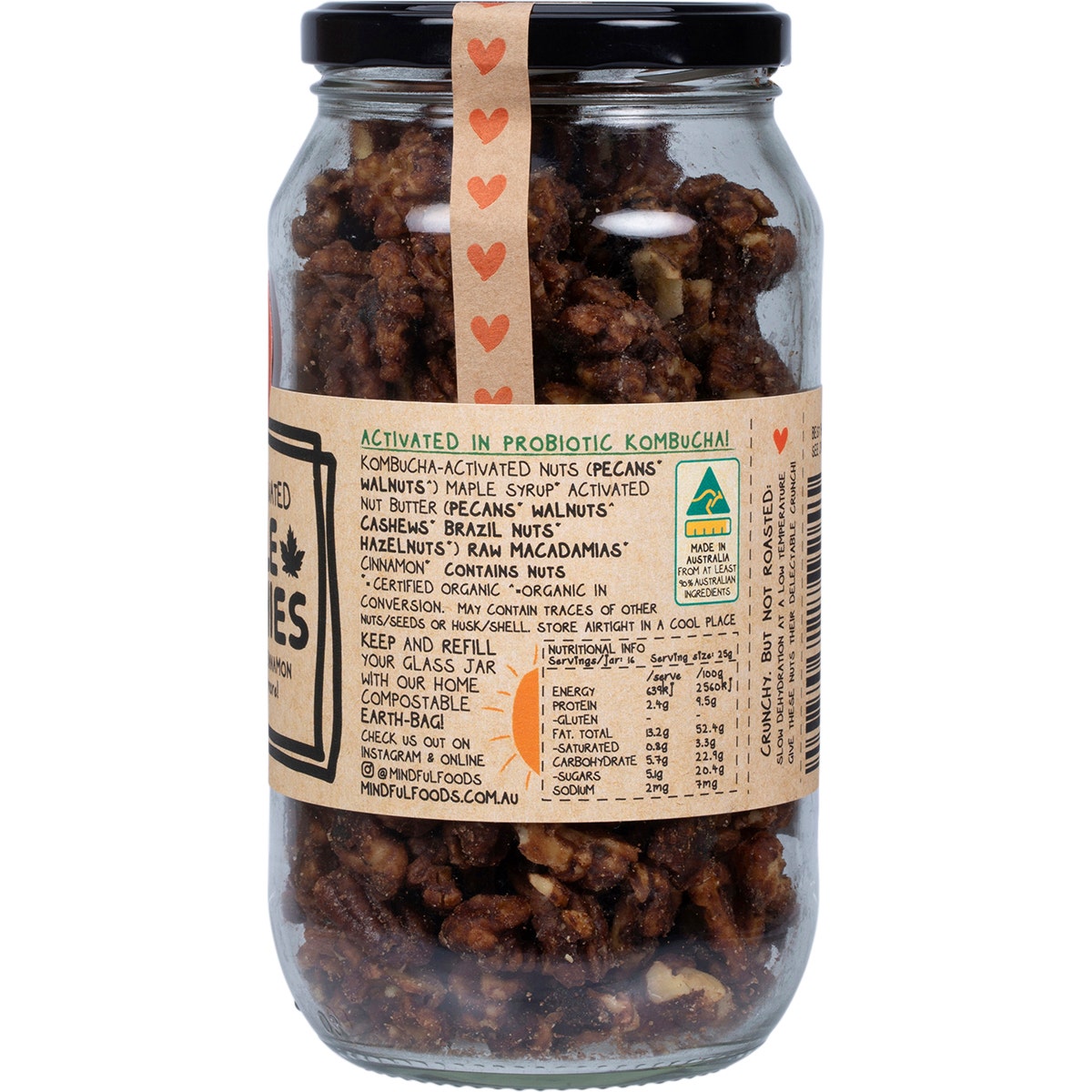 MINDFUL FOODS Maple Munchies Organic & Activated 400g - Cutprice Online