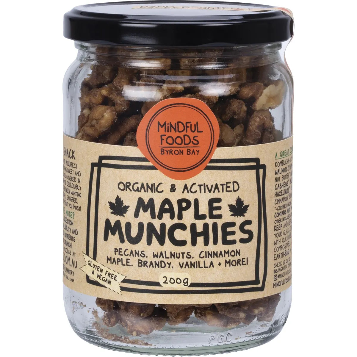 Mindful Foods Maple Munchies Organic & Activated 200g Mindful Foods