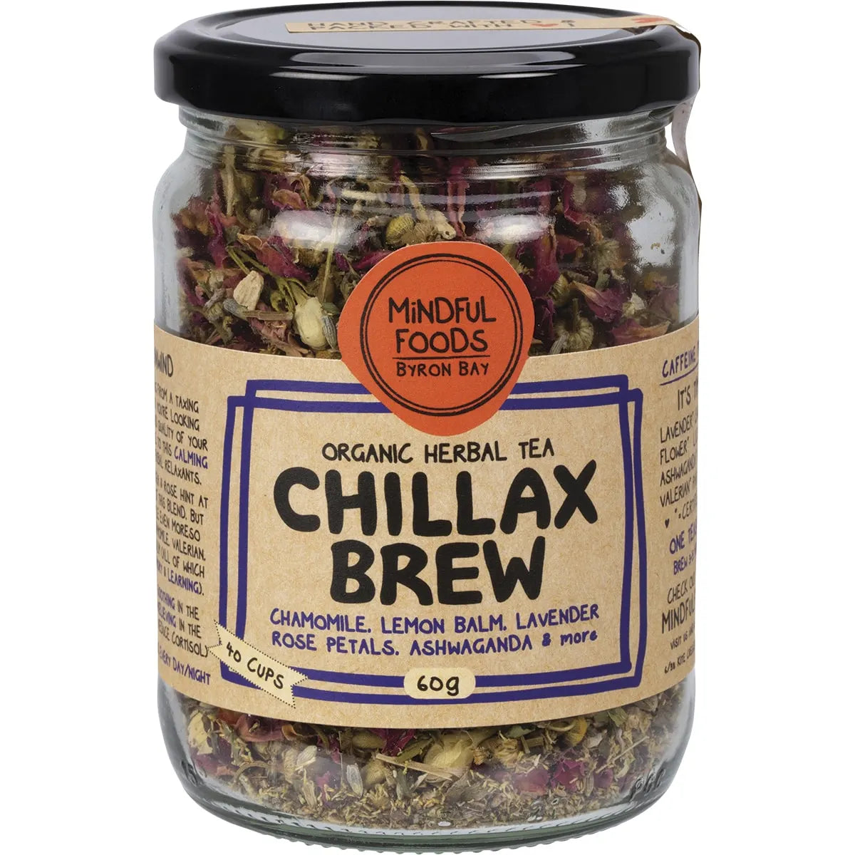 Mindful Foods Chillax Brew Organic Herbal Tea 60g - Cutprice Online