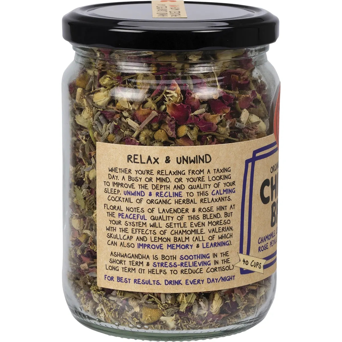 Mindful Foods Chillax Brew Organic Herbal Tea 60g - Cutprice Online