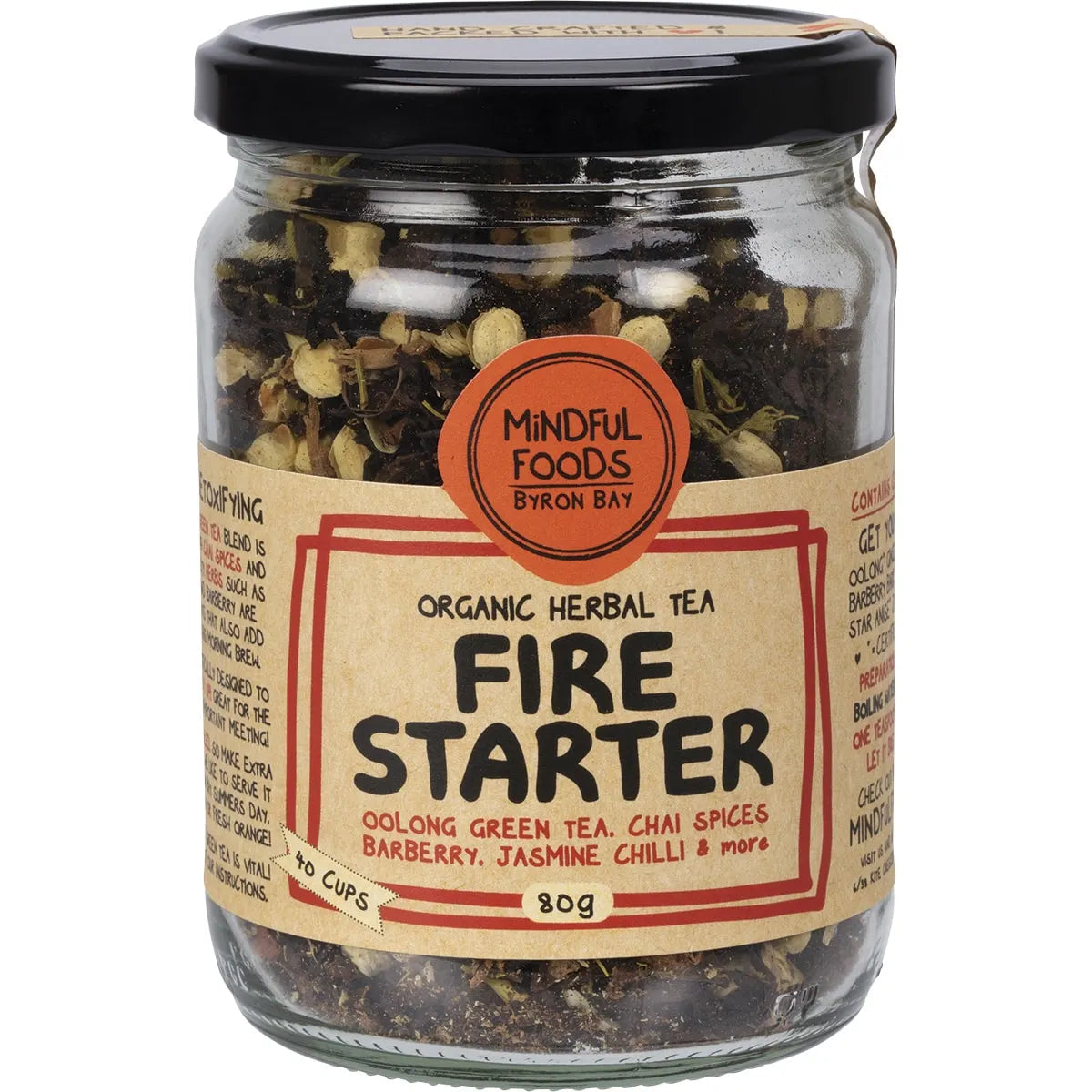 Mindful Foods Fire Starter Organic Herbal Tea 80g Mindful Foods