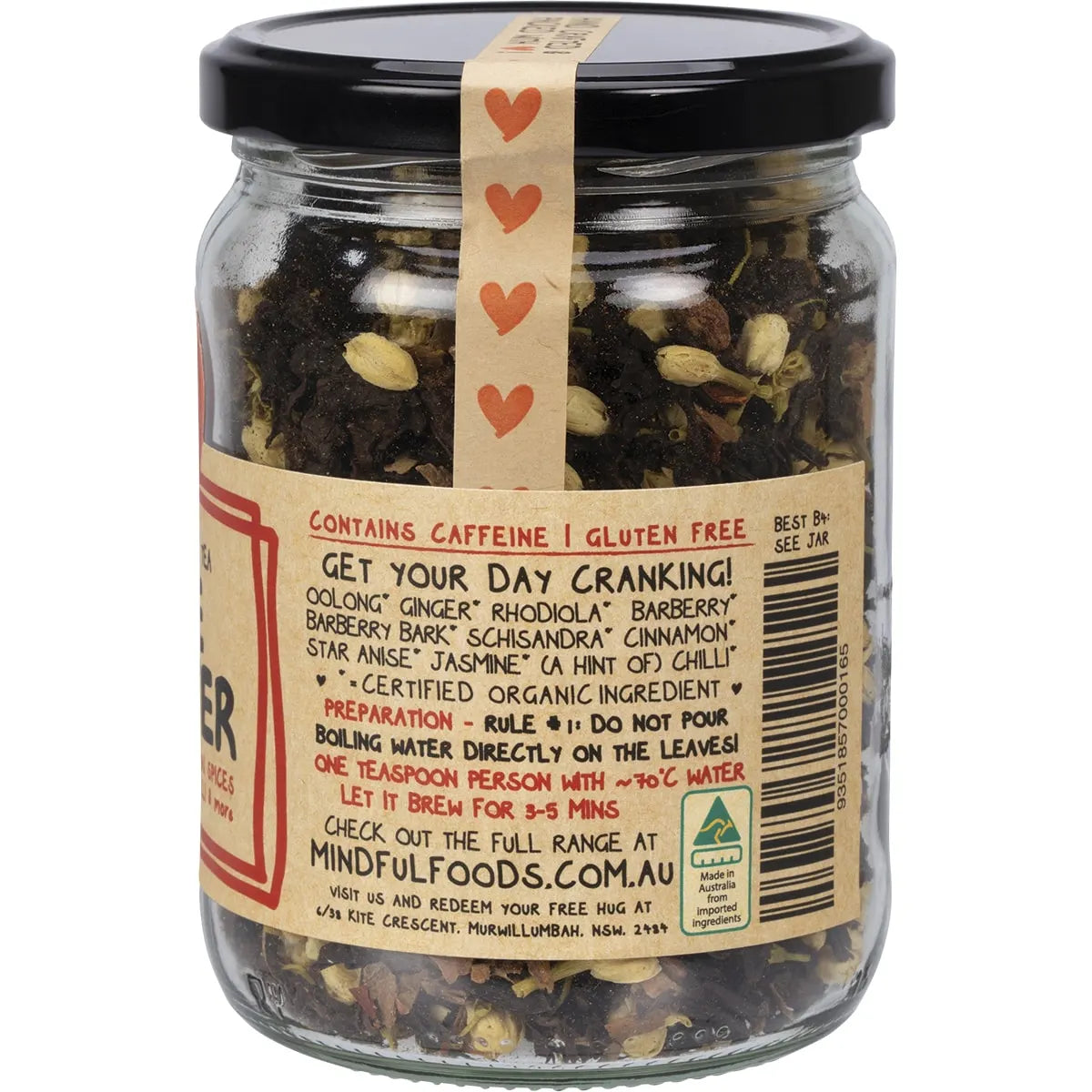 Mindful Foods Fire Starter Organic Herbal Tea 80g Mindful Foods