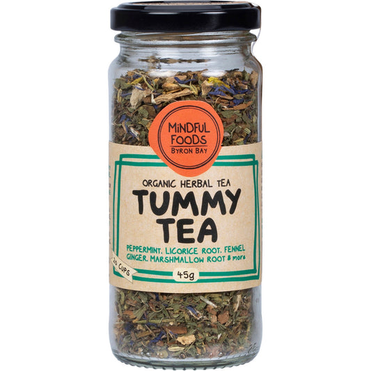 MINDFUL FOODS Tummy Tea Organic Herbal Tea 45g - Cutprice Online