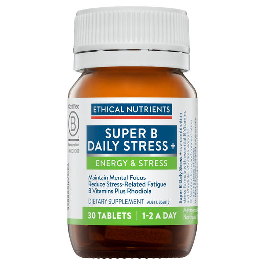 Ethical Nutrients Super B Daily Stress + Tab 30 - Cutprice Online