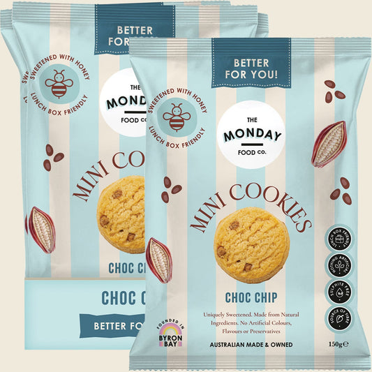 The Monday Food Co. Mini Cookies Choc Chip 6x150g