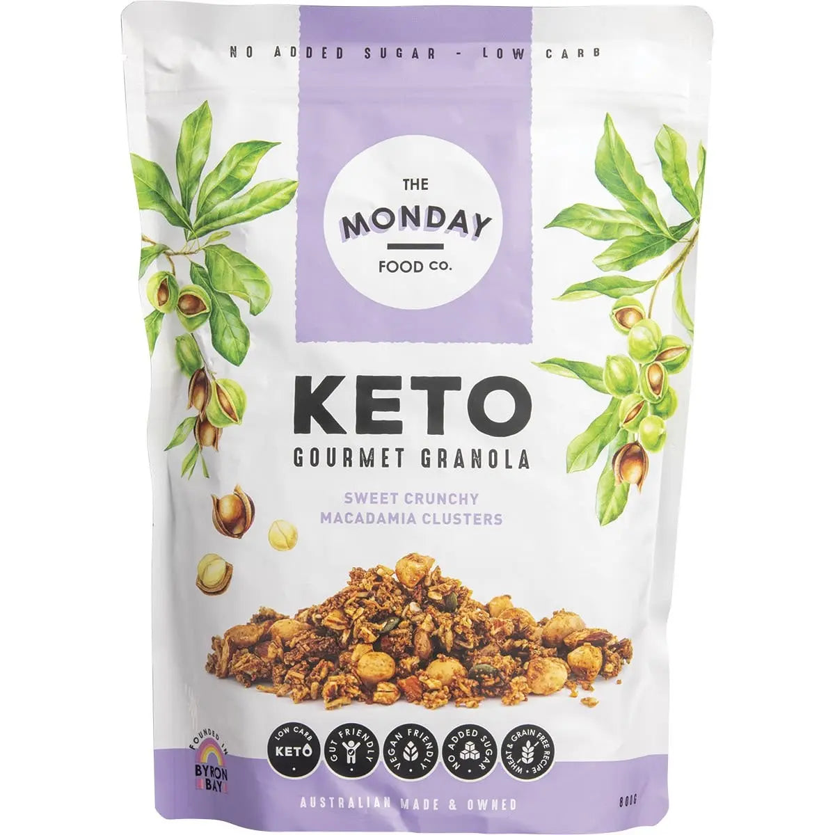 The Monday Food Co Keto Gourmet Granola Sweet Crunchy Macadamia Clusters 800g THE MONDAY FOOD CO