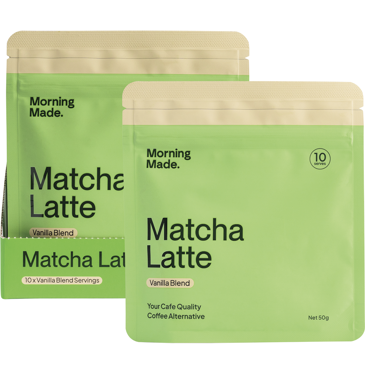 Morning Made Vanilla Matcha Latte 50g x 12 Pack