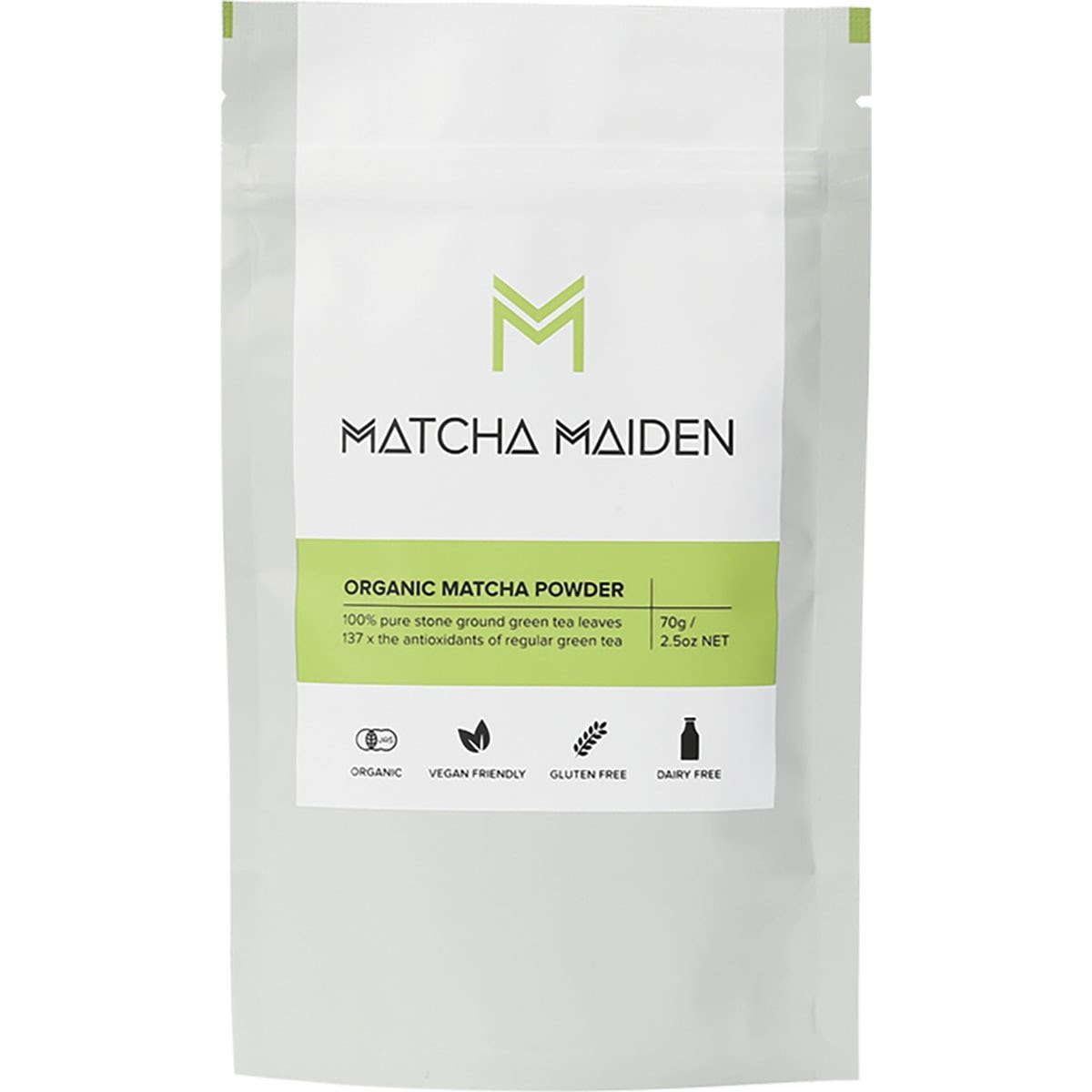 MATCHA MAIDEN Matcha Green Tea Powder 100% Pure Stone Ground 70g - Cutprice Online
