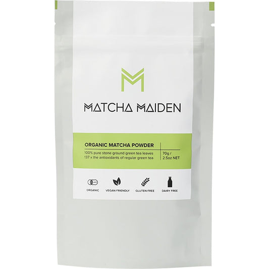 MATCHA MAIDEN Matcha Green Tea Powder 100% Pure Stone Ground 70g - Cutprice Online