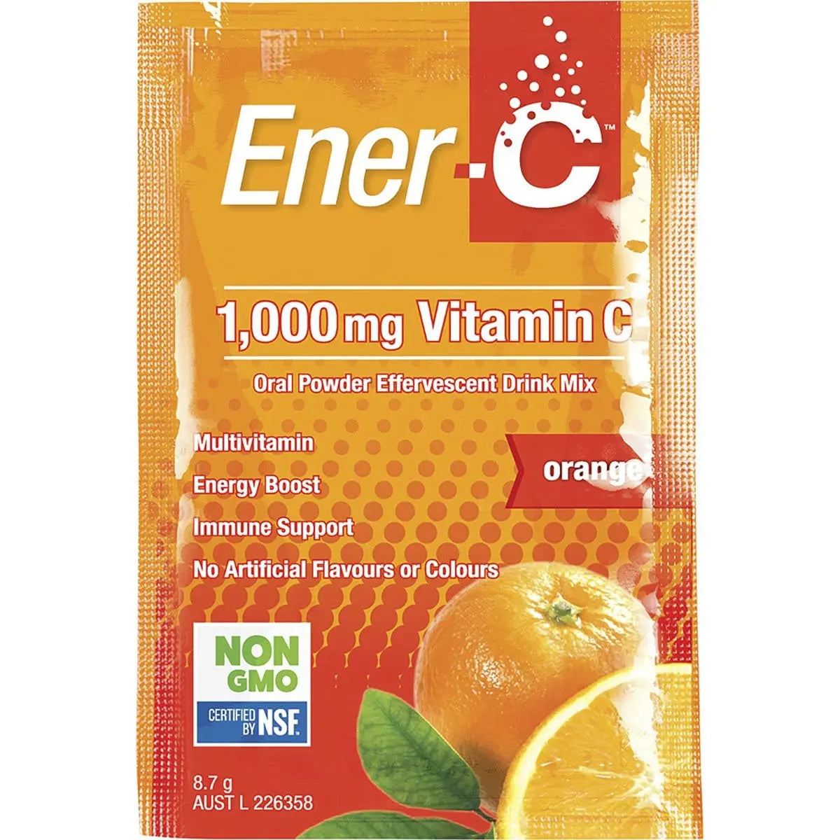 MARTIN & PLEASANCE Ener-C 1000mg Vitamin C Drink Mix Orange Sachets 12 MARTIN & PLEASANCE