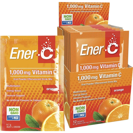 MARTIN & PLEASANCE Ener-C 1000mg Vitamin C Drink Mix Orange Sachets 12 MARTIN & PLEASANCE