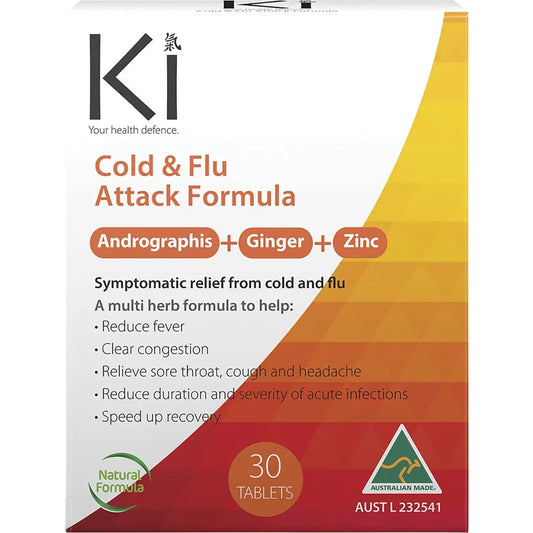 MARTIN & PLEASANCE Ki Cold & Flu Attack 30Tabs MARTIN & PLEASANCE