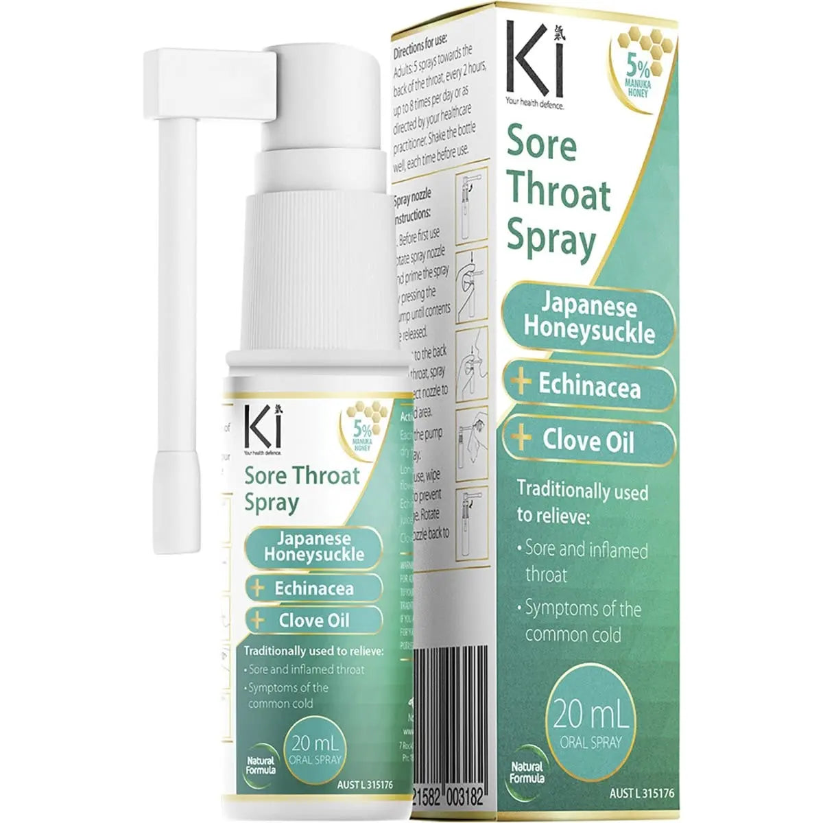 MARTIN & PLEASANCE Ki Sore Throat Spray 20ml MARTIN & PLEASANCE